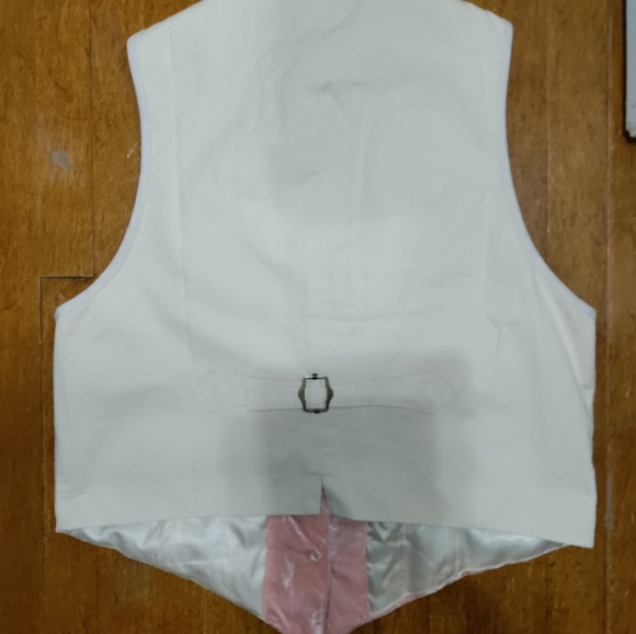 Cottagecore Mesmerized Pink Velvet Vest - Picture 3 of 4